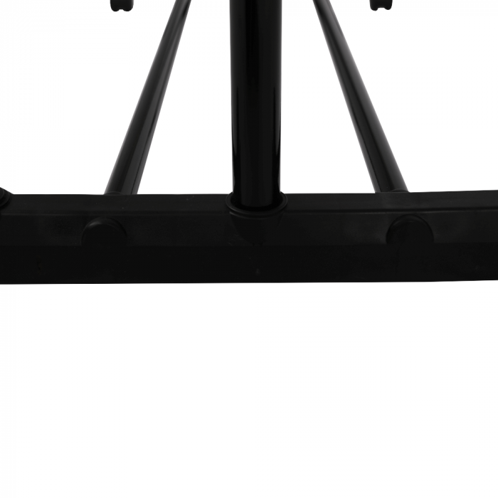 Cuier mobil, inox/plastic negru, HILAR [5]