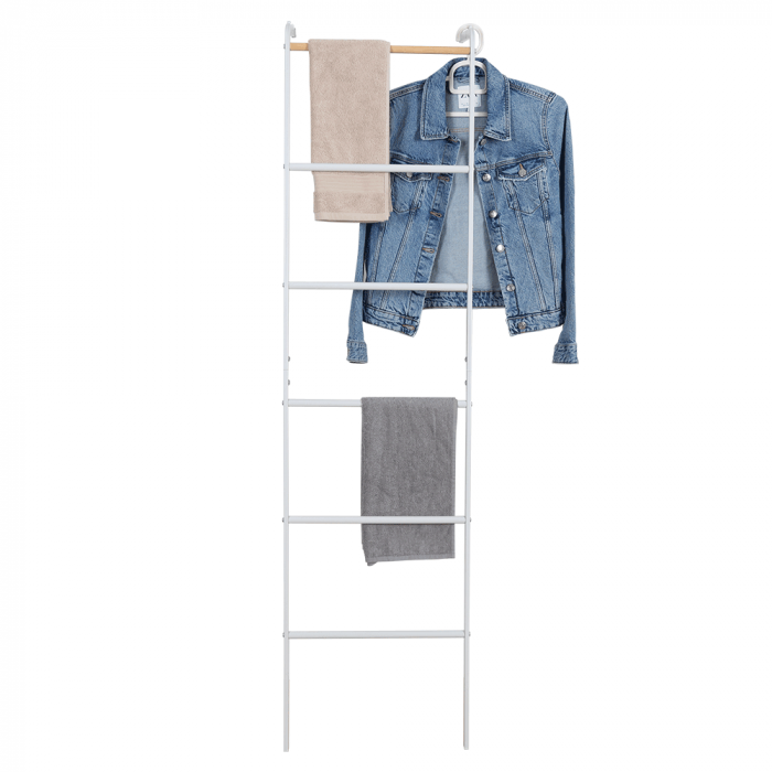 Cuier/ scară, alb/ model/ metal, BUNY [8]