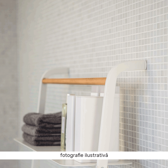 Cuier/ scară, alb/ model/ metal, BUNY [4]