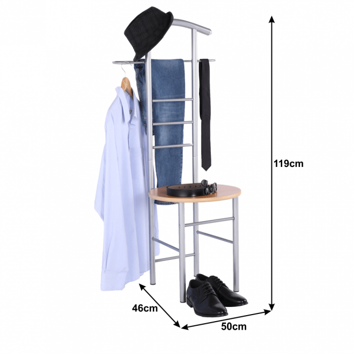 Cuier, servitorul surd, fag/argintiu, FRANK [6]