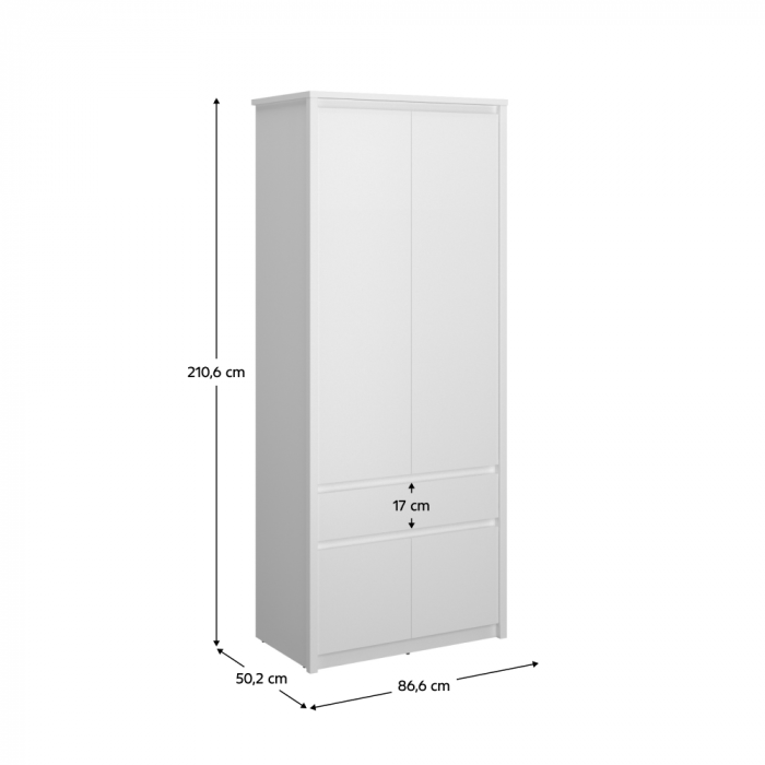 Dulap 4D1S, alb, ERODIN [2]