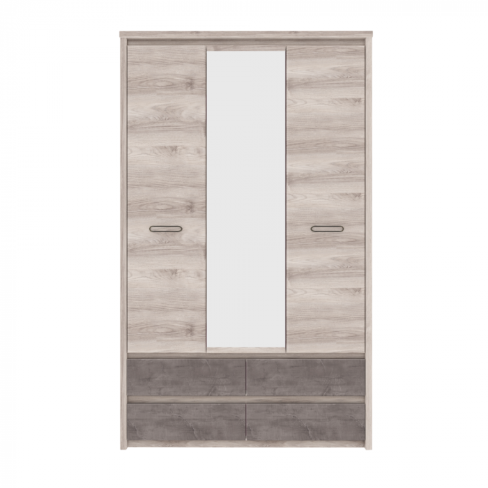 Dulap cu oglindă 3D4S, castan Nairobi / onix, JESI NEW [6]