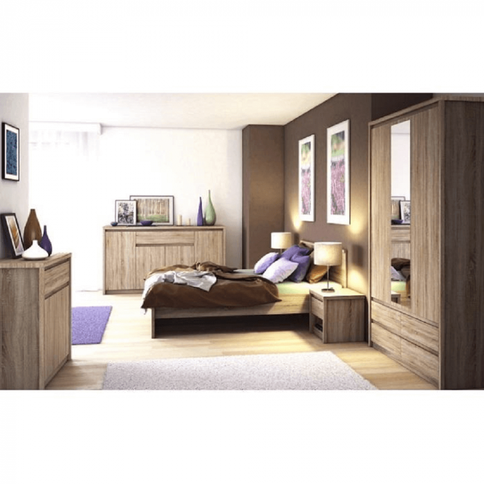 Dulap cu oglindă 3D4S, stejar sonoma, NORTY TYP 1 [2]