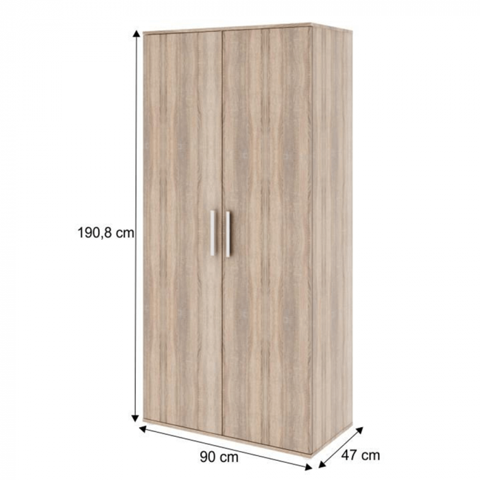 Dulap cuier, stejar sonoma, DUNAJ Tip 2 [2]