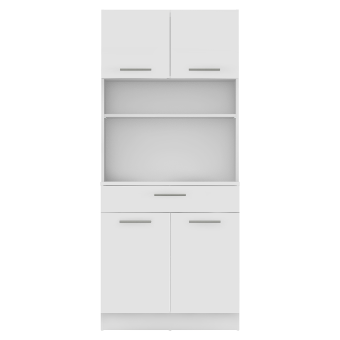 Dulap de bucătărie cu patru uşi, alb, DOMIS NEW [5]