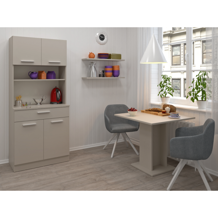 Dulap de bucătărie cu patru uşi, caşmir, DOMIS NEW [8]