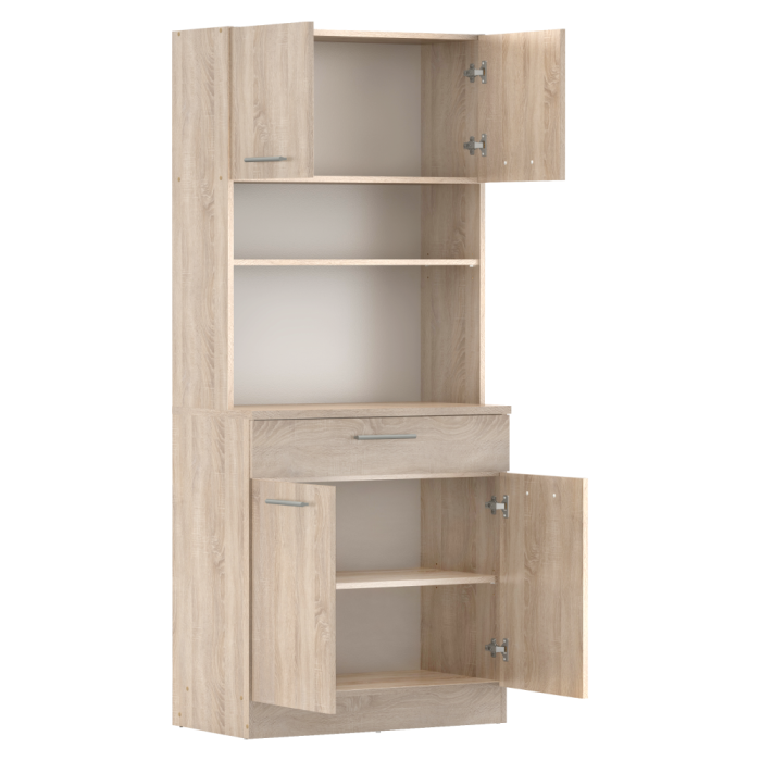 Dulap de bucătărie cu patru uşi, stejar sonoma, DOMIS NEW [2]