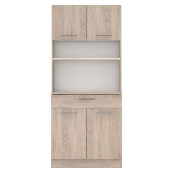 Dulap de bucătărie cu patru uşi, stejar sonoma, DOMIS NEW [4]