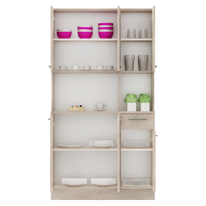 Dulap de bucătărie cu şase uşi, stejar sonoma, PELION NEW [4]