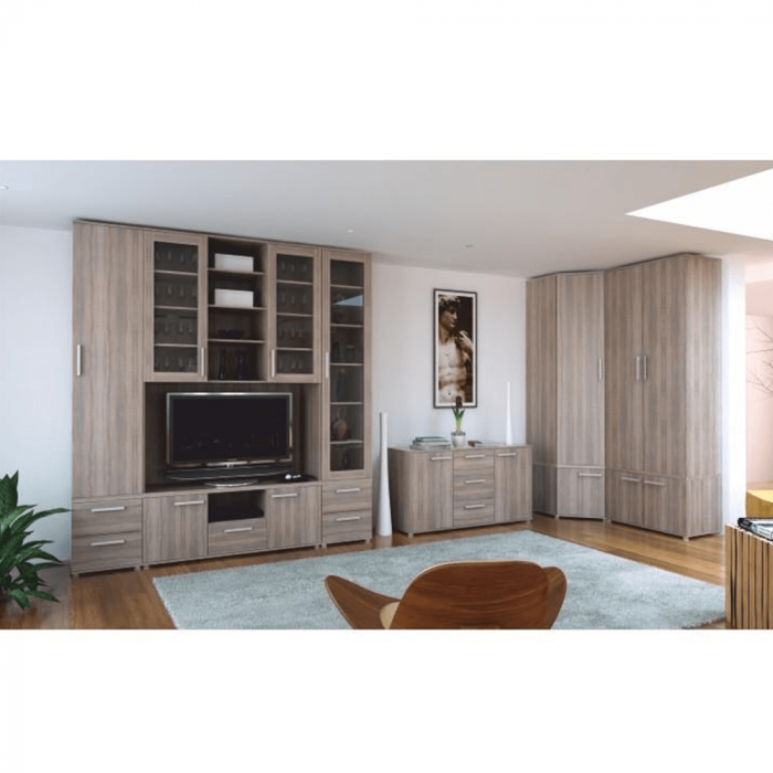 Dulap mic cu 2 sertare îngust, DTD laminat, stejar sonoma, DUNAJ  TIPUL9 [2]