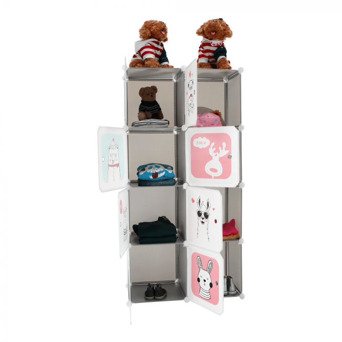 Dulap modular pentru copii,  gri / model pentru copii, ATREY [8]