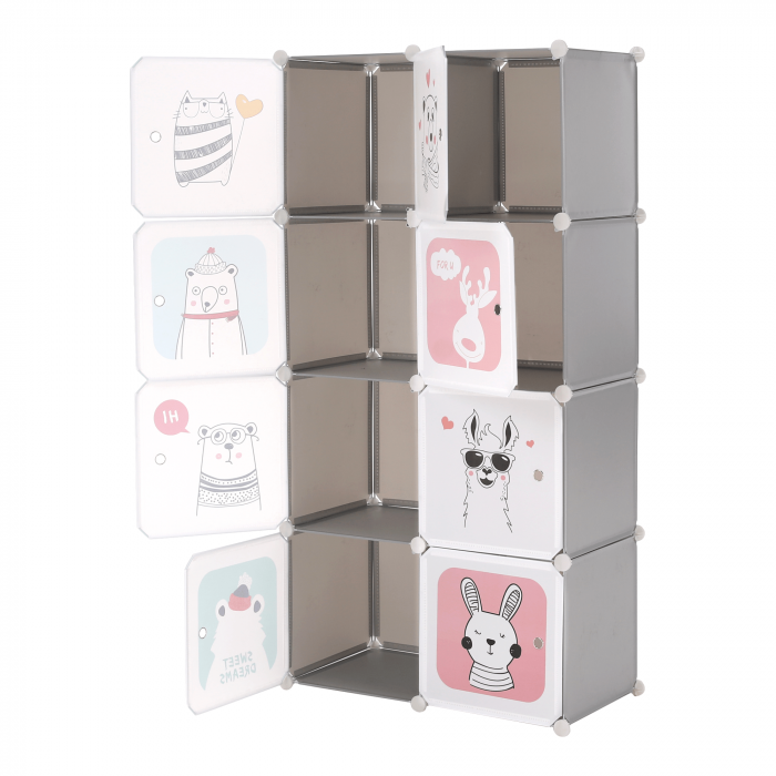 Dulap modular pentru copii,  gri / model pentru copii, ATREY [12]