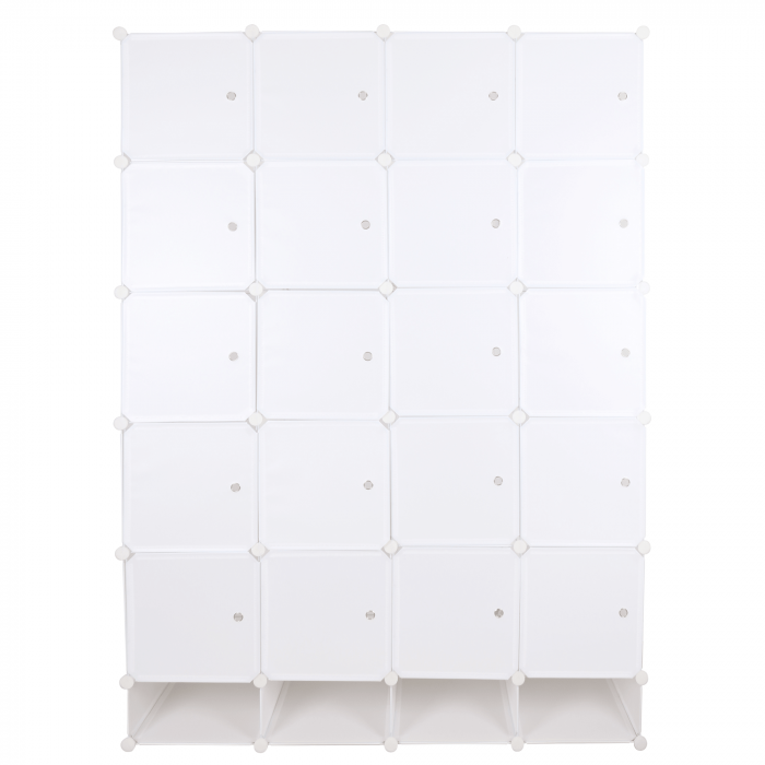Dulap multifuncţional modular, alb, ZAFOD [5]
