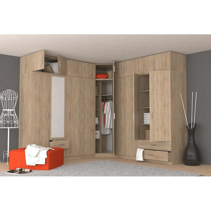 Dulap, pal melaminat, stejar sonoma, INVITA TIP 2 [3]