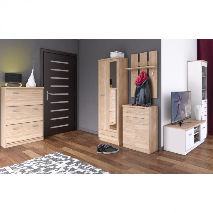 Dulap pentru pantofi 3K, stejar Sonoma, TOPTY TIP 24 [2]