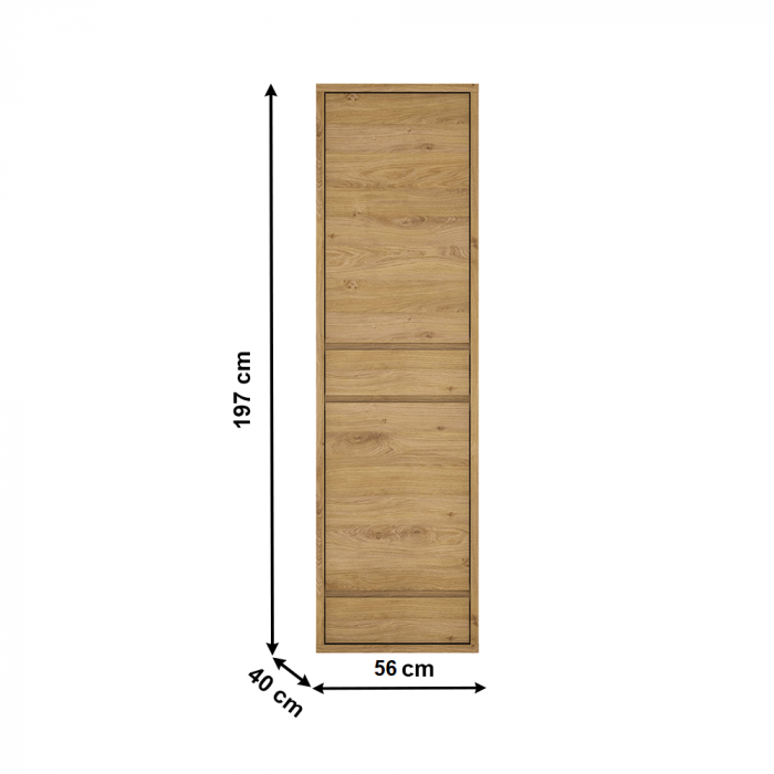 Dulap pentru raft, stejar shetland, SHELDON TIP 10 [2]