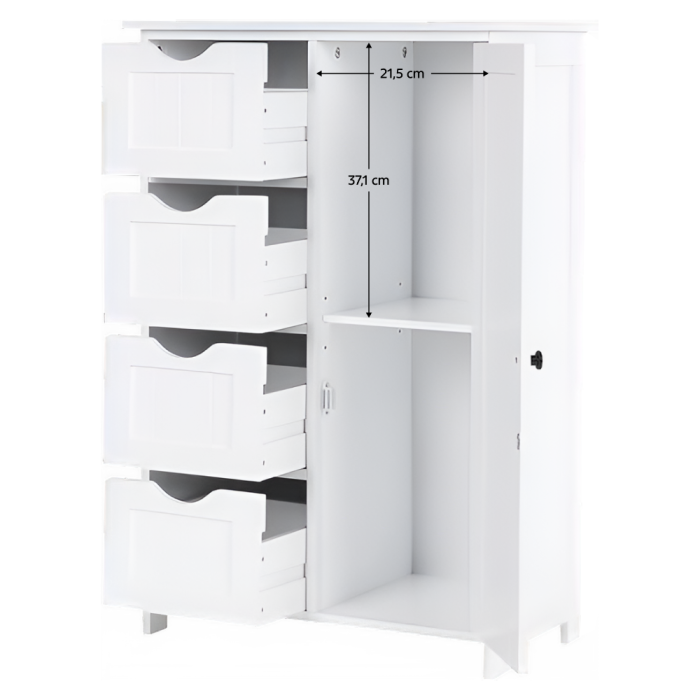 Dulăpior/raft, alb, STORMI [7]