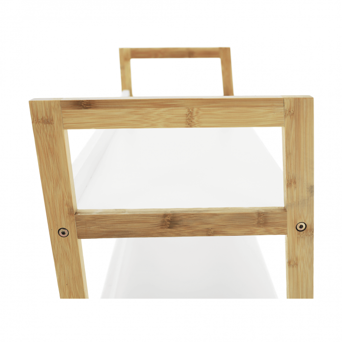 Etajeră cu 3 rafturi, alb/natural, KOEN TYP 1 [10]