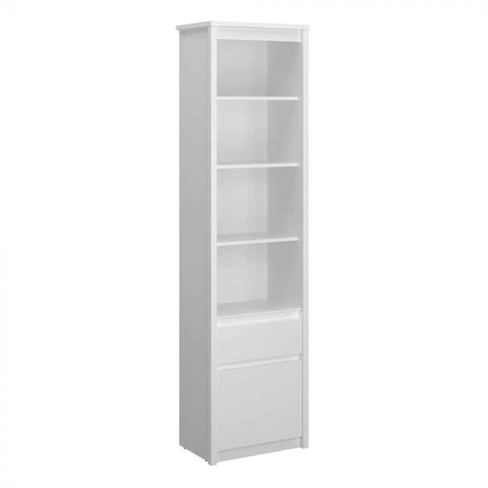Etajeră deschisă 1D1S, albă, ERODIN [1]