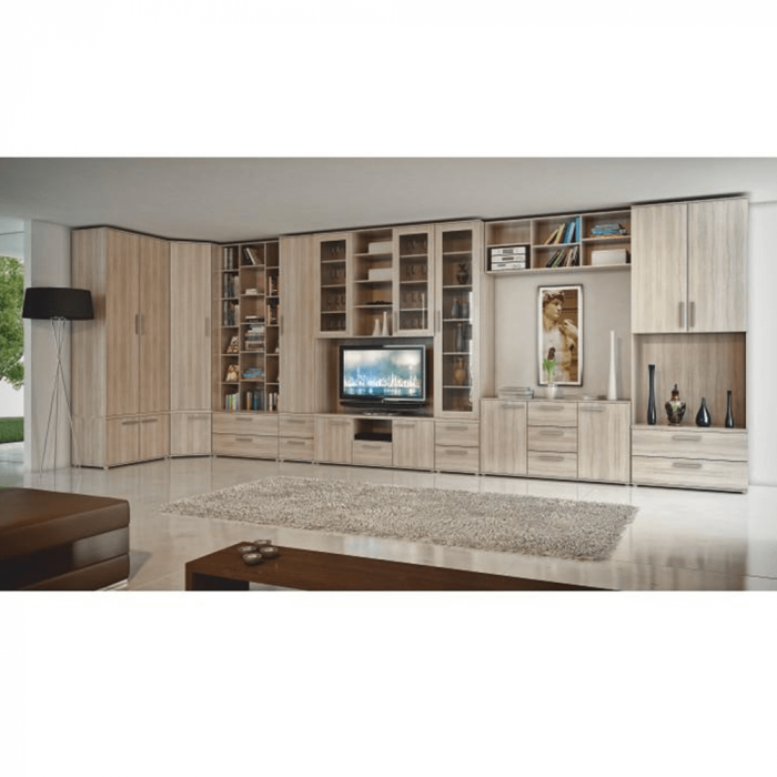 Etajeră joasă, DTD laminat, stejar sonoma, DUNAJ  TIPUL12 [6]