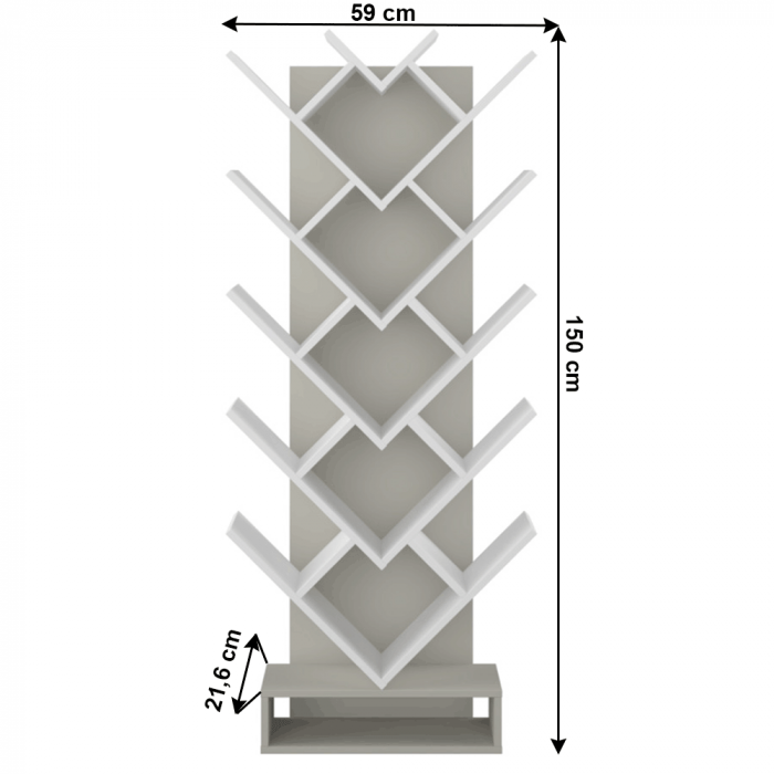 Etajera /raft carti ,diverse culori ,150 cm inaltime, modern,Bortis Impex [2]