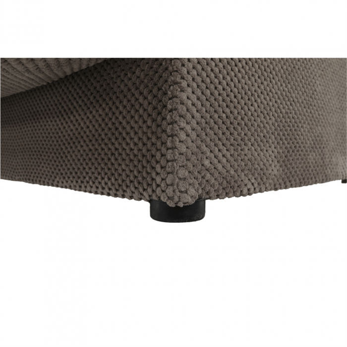 Canapea extensibila , cu lada depozitare , textil gri-maro , 195 cm [19]