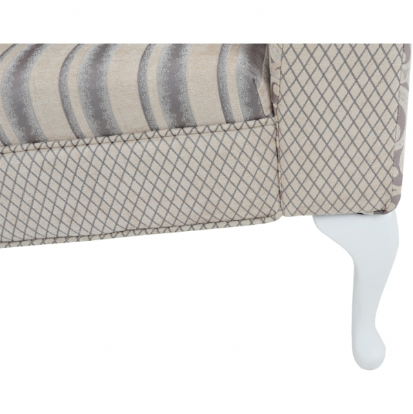 Fotoliu/Canapea de lux, clasic, crem/gri,122x51x71.5, Bortis Impex [4]