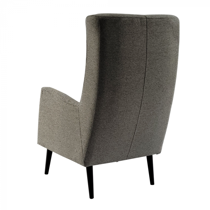 Fotoliu cu urechi, gri/ negru, SAMY [5]