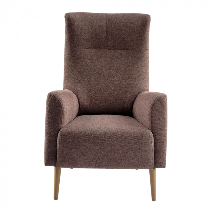 Fotoliu cu urechi, roz antic/ fag, SAMY [3]