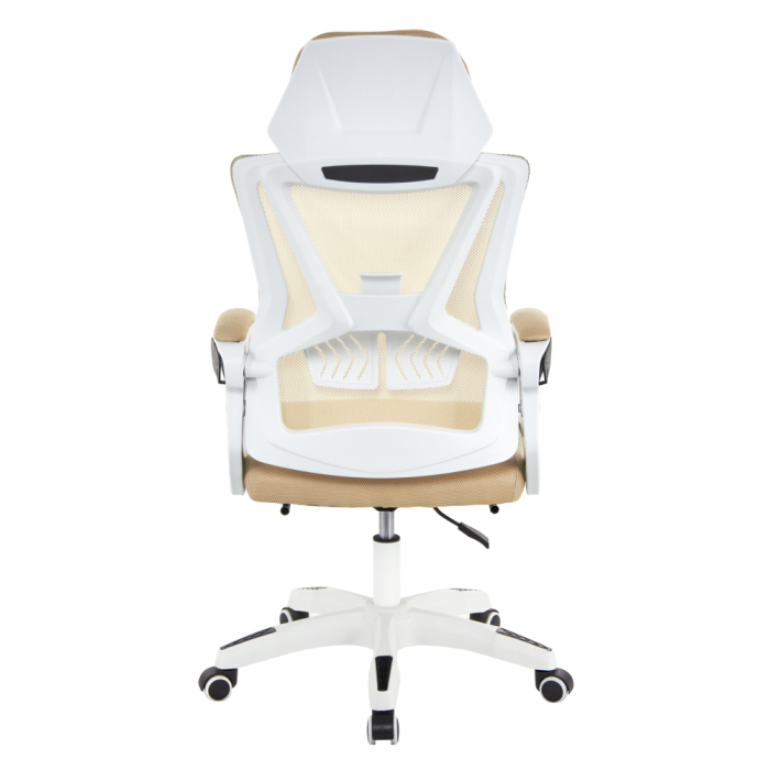 Fotoliu de birou, bej/alb, portanţă 150 kg, MALVIN [8]