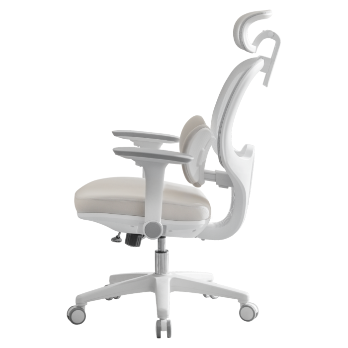 Fotoliu de birou, gri/alb, ABRAMO [4]