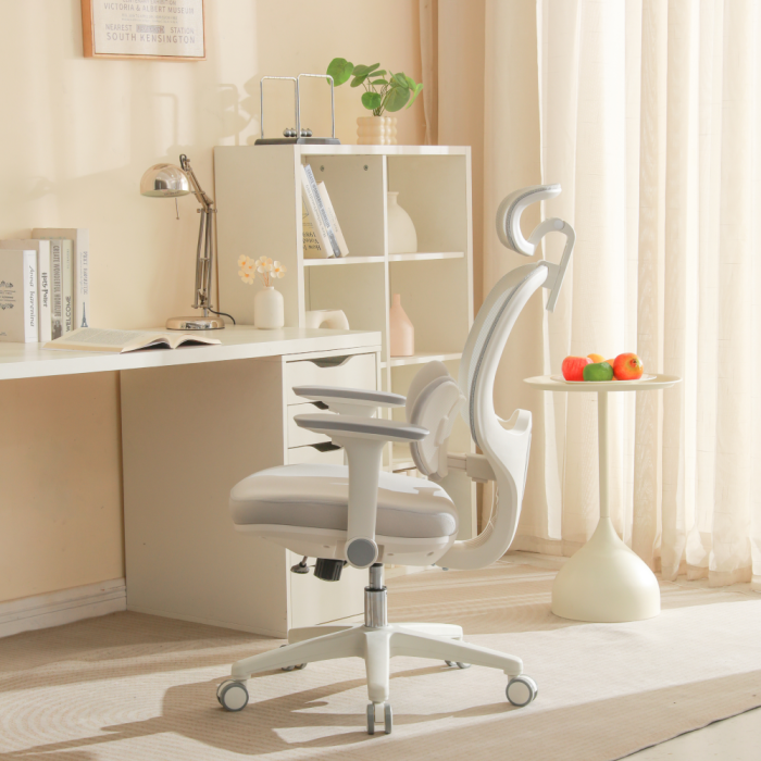 Fotoliu de birou, gri/alb, ABRAMO [17]