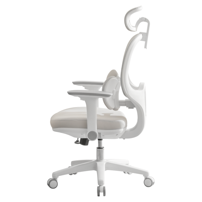 Fotoliu de birou, gri/alb, ABRAMO [3]