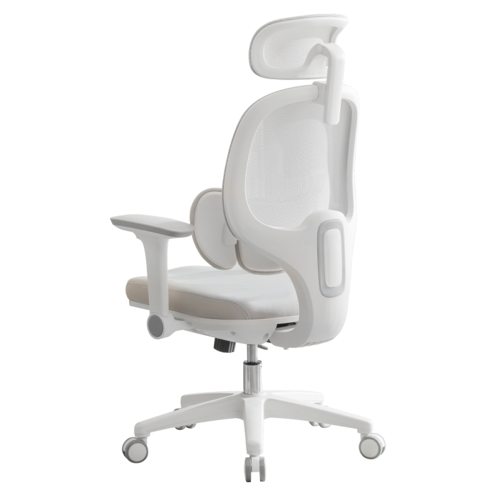 Fotoliu de birou, gri/alb, ABRAMO [7]