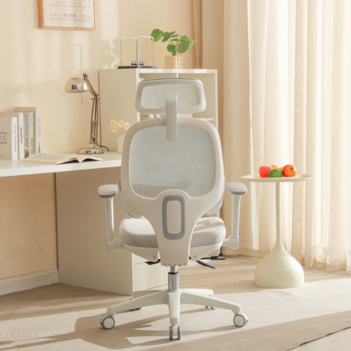 Fotoliu de birou, gri/alb, ABRAMO [16]