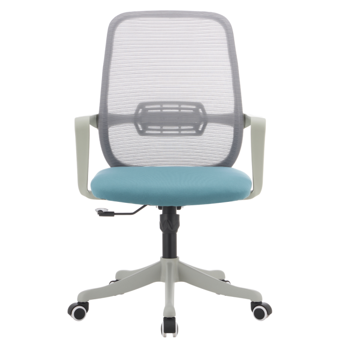 Fotoliu de birou, gri/albastru, DERVIN [3]