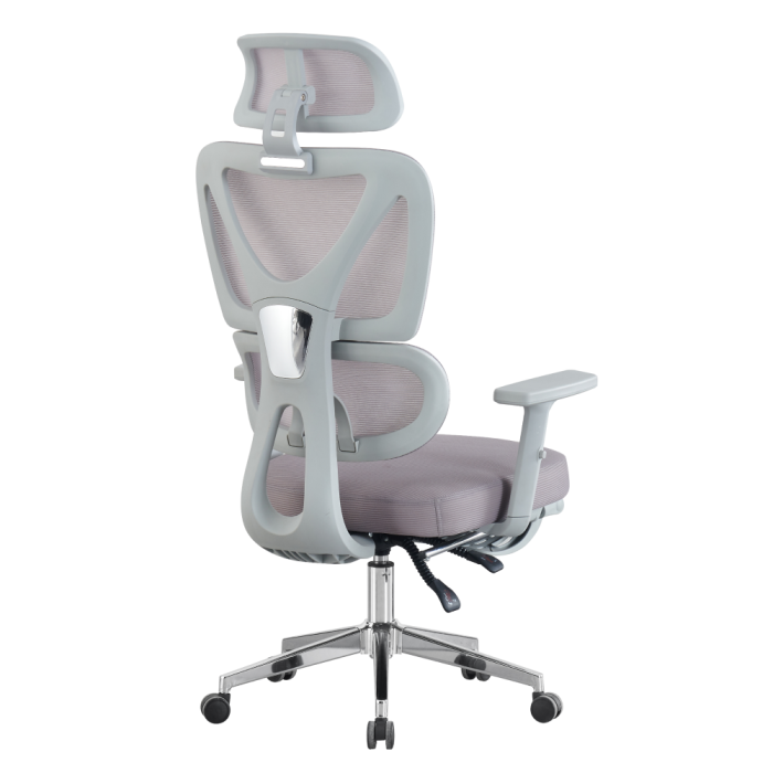 Fotoliu de birou, gri/crom, DEMOS [4]