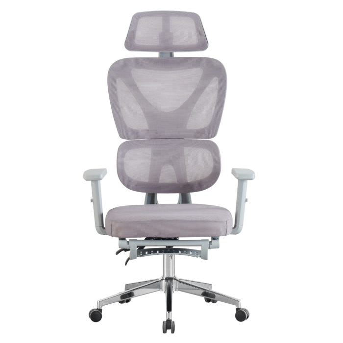 Fotoliu de birou, gri/crom, DEMOS [2]