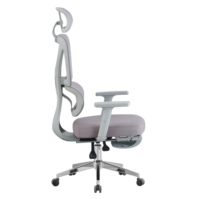 Fotoliu de birou, gri/crom, DEMOS [3]