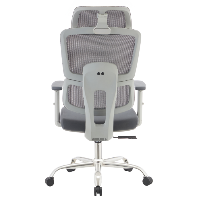 Fotoliu de birou, gri/crom, portanţă 150 kg, BYRON [7]