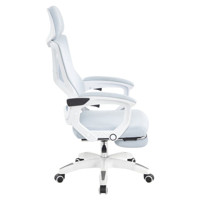 Fotoliu de birou, gri deschis/alb, portanţă 150 kg, MALVIN [5]