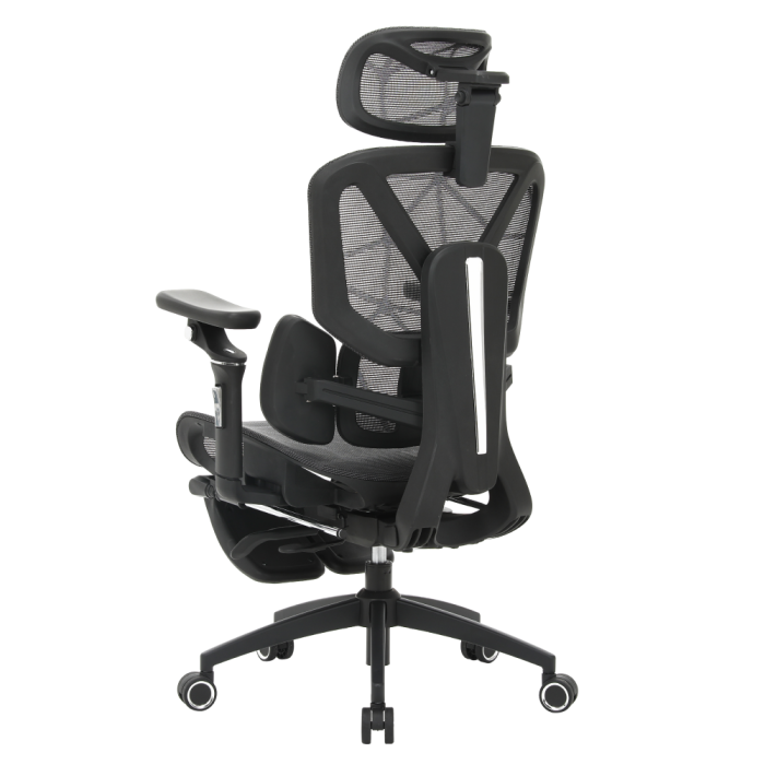 Fotoliu de birou, gri închis/negru, VILMER [18]