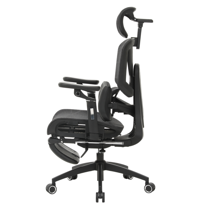 Fotoliu de birou, gri închis/negru, VILMER [15]