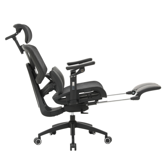 Fotoliu de birou, gri închis/negru, VILMER [17]