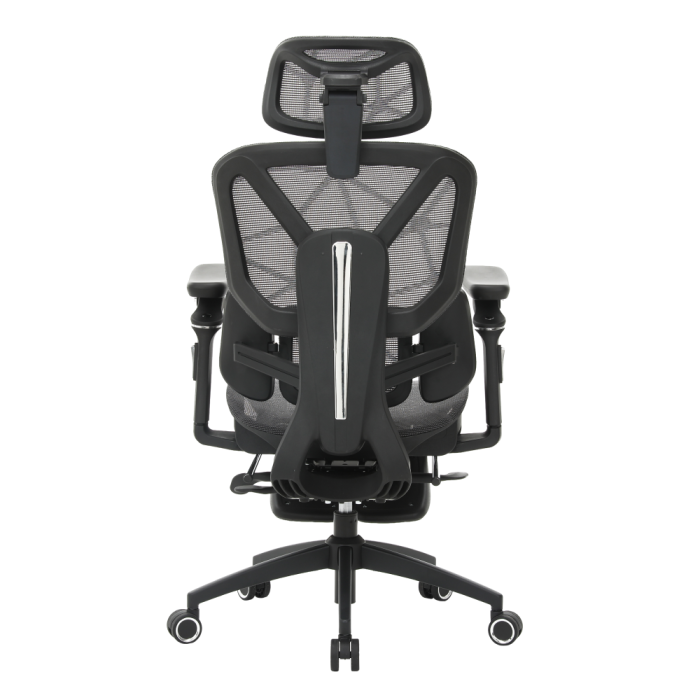 Fotoliu de birou, gri închis/negru, VILMER [20]