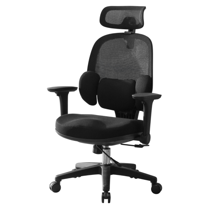 Fotoliu de birou, negru, ABRAMO [2]