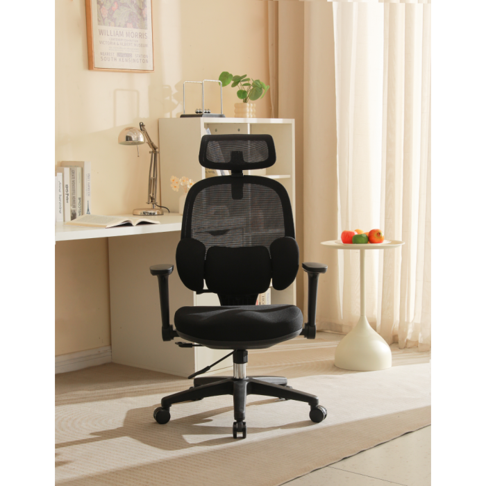 Fotoliu de birou, negru, ABRAMO [7]