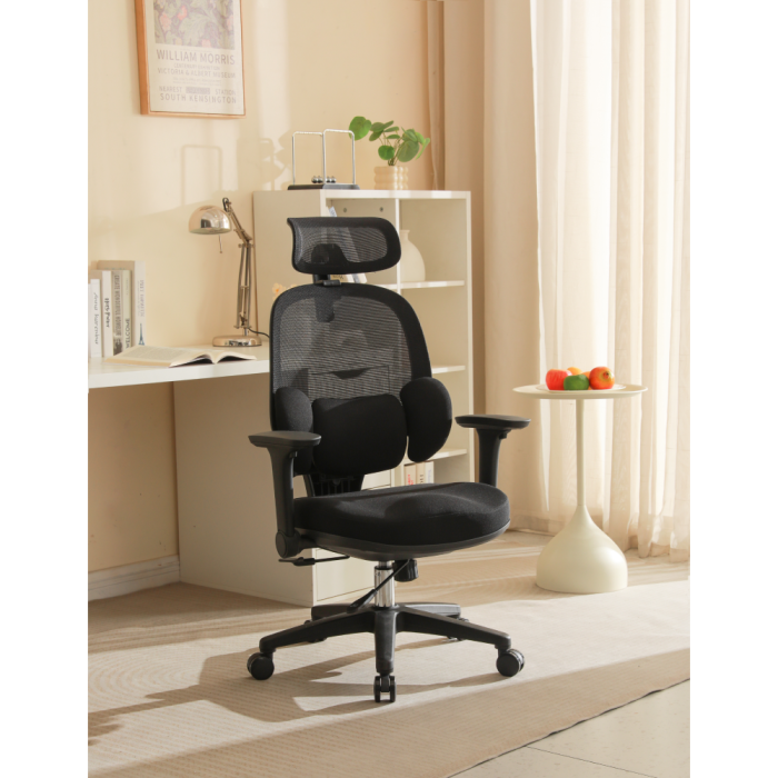 Fotoliu de birou, negru, ABRAMO [6]