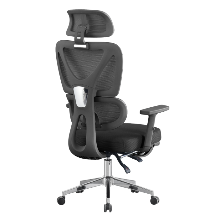 Fotoliu de birou, negru/crom, DEMOS [4]