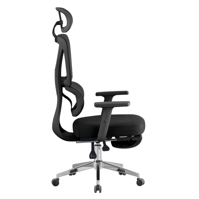 Fotoliu de birou, negru/crom, DEMOS [3]